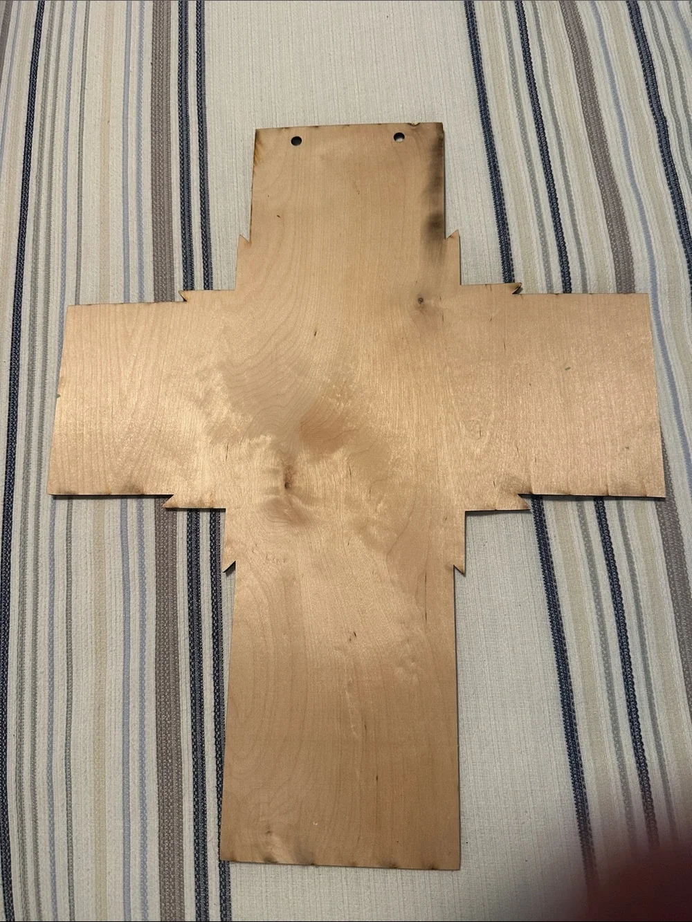 Handcrafted Wooden Cross Wall Decor in Multi-Color